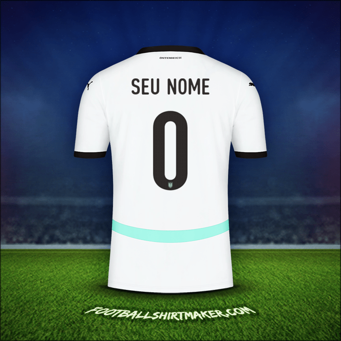 Camisa Áustria 2024 Alternativa -  seu nome - 0