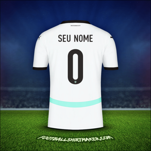 Camisa Áustria 2024 Alternativa -  seu nome - 0