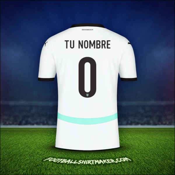 Camiseta Austria 2024 Visita -  tu nombre - 0