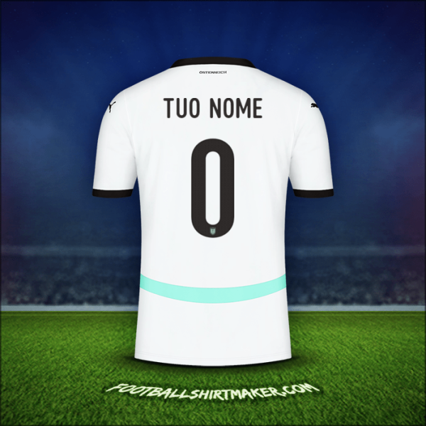 Maglia Austria 2024 Seconda -  tuo nome - 0