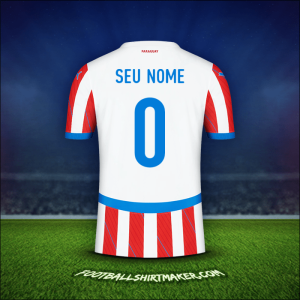 Camisa Paraguai 2024 -  seu nome - 0