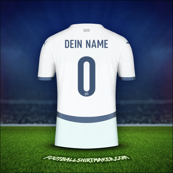Trikot Schweiz 2024 Auswärts -  dein name - 0