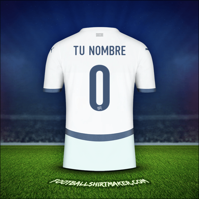 Camiseta Suiza 2024 Visita -  tu nombre - 0
