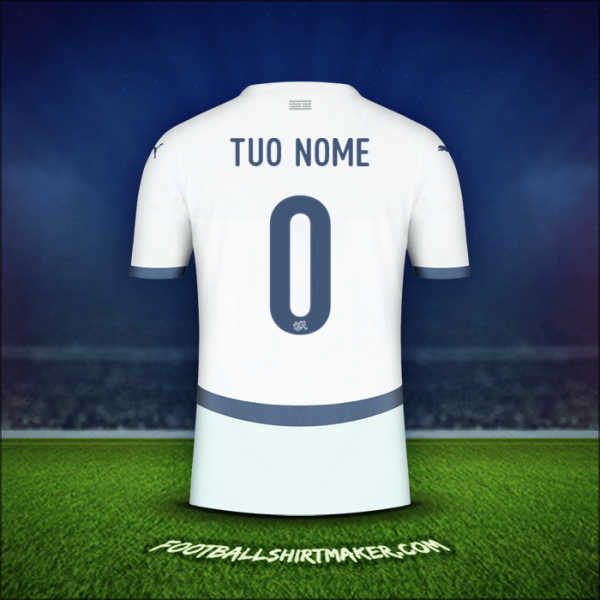 Maglia Svizzera 2024 Seconda -  tuo nome - 0