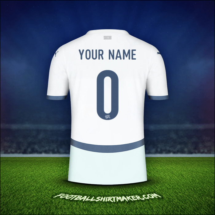 Jersey Switzerland 2024 Away -  your name - 0
