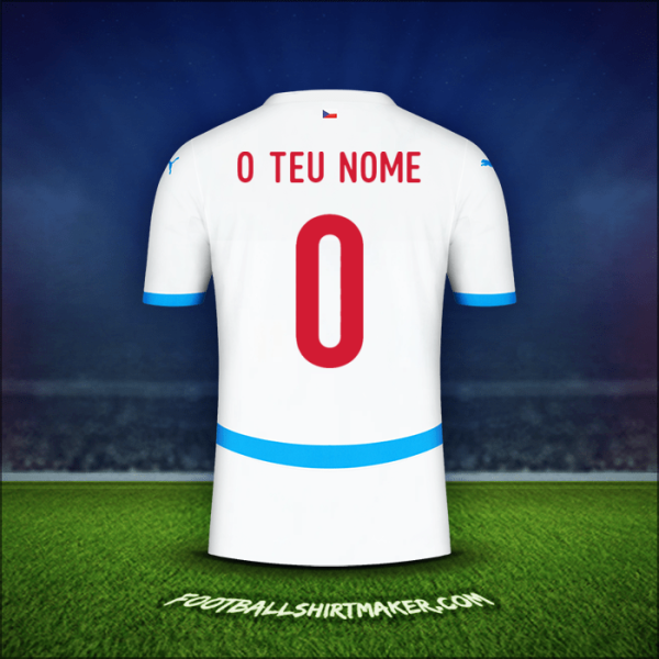 Camisola República Tcheca 2024 Alternativa -  o teu nome - 0