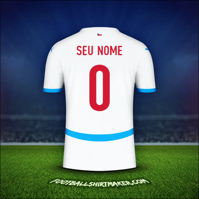 Camisa República Tcheca 2024 Alternativa -  seu nome - 0