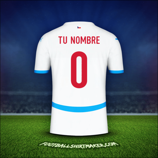 Camiseta República Checa 2024 Visita -  tu nombre - 0