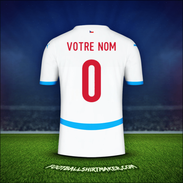 Maillot République Tchèque 2024 Extérieur -  votre nom - 0