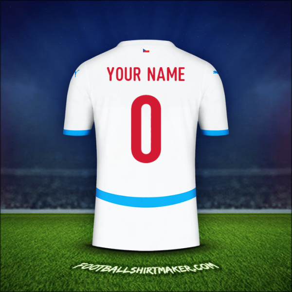 Shirt Czech Republic 2024 Away -  your name - 0