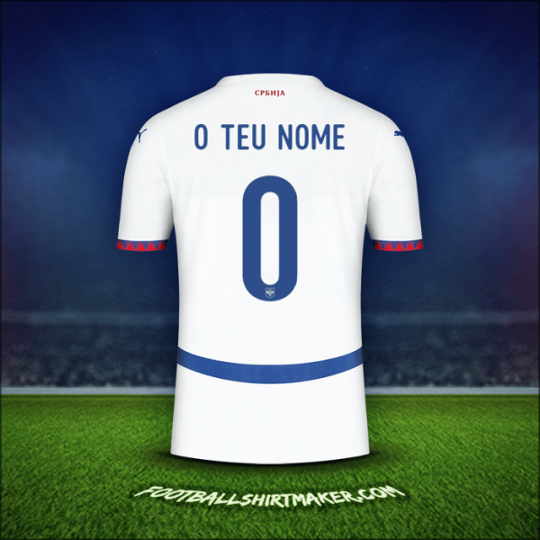 Camisola Sérvia 2024 Alternativa -  o teu nome - 0
