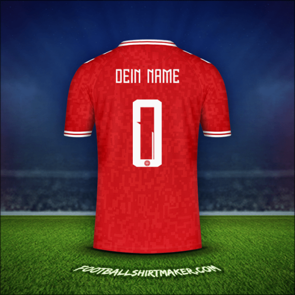 Trikot Dänemark 2024 -  dein name - 0