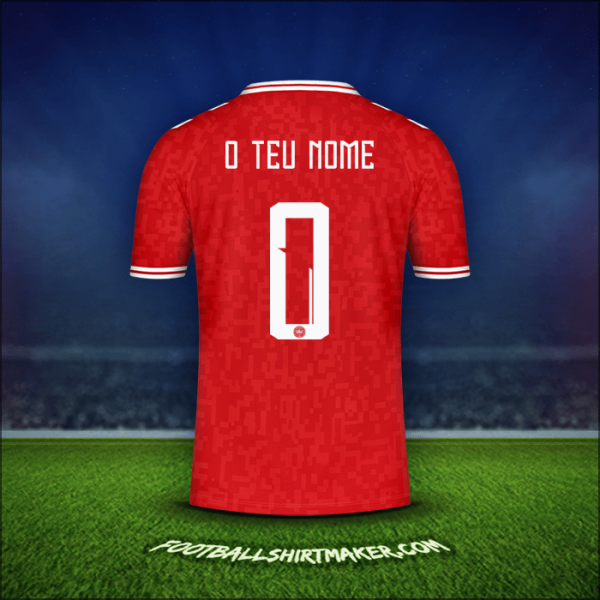 Camisola Dinamarca 2024 -  o teu nome - 0