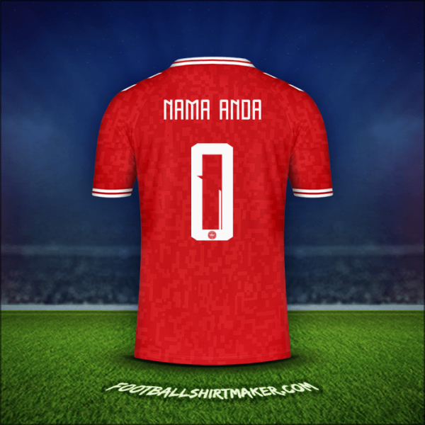 Jersey Denmark 2024 -  nama anda - 0
