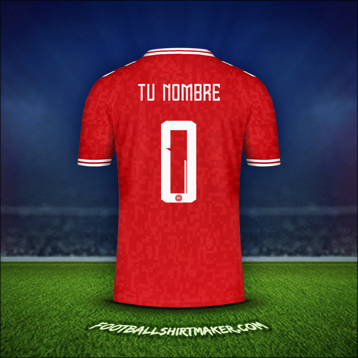 Camiseta Dinamarca 2024 -  tu nombre - 0