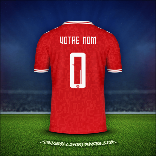 Maillot Danemark 2024 -  votre nom - 0