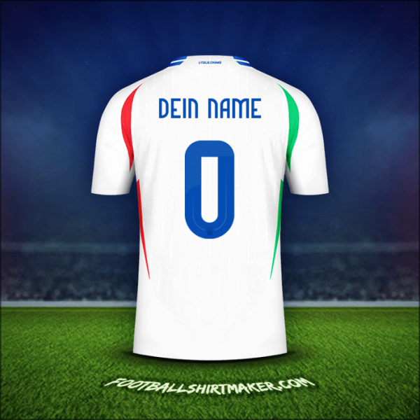 Trikot Italien 2024 Auswärts -  dein name - 0