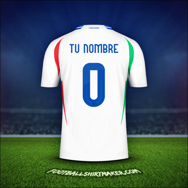 Jersey Italia 2024 Visita -  tu nombre - 0