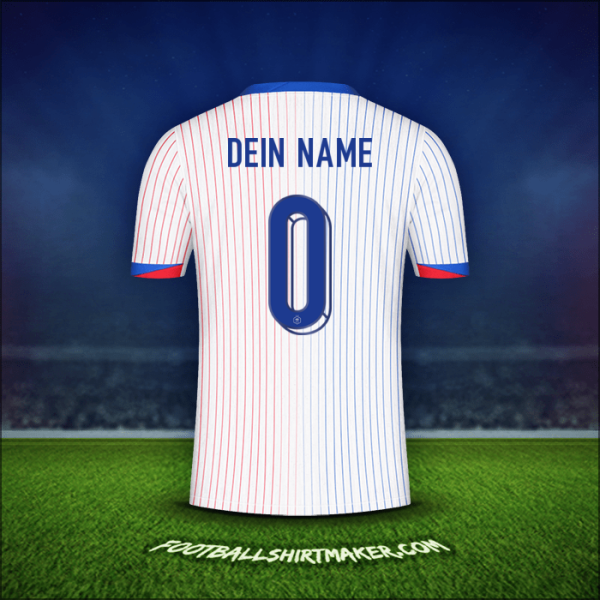 Trikot Frankreich 2024 Auswärts -  dein name - 0