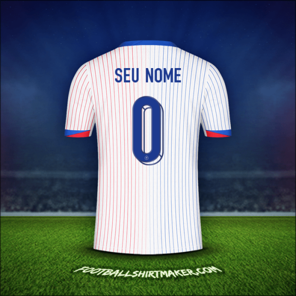 Camisa França 2024 Alternativa -  seu nome - 0