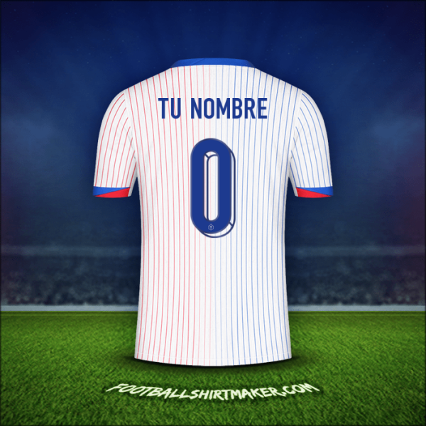 Camiseta Francia 2024 Visita -  tu nombre - 0