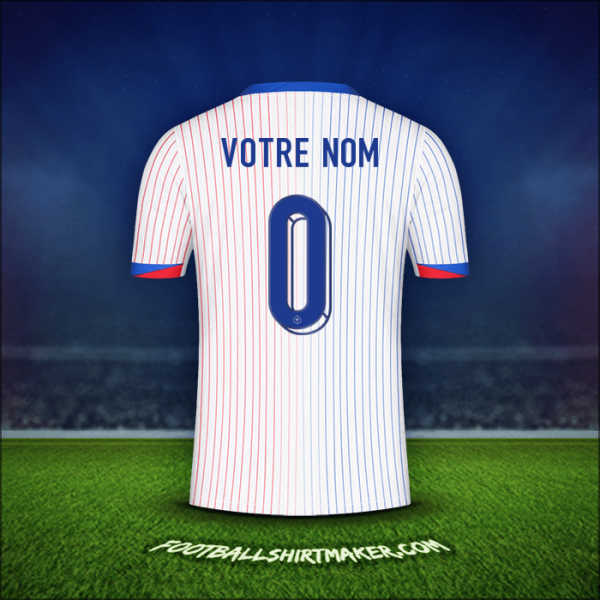 Maillot France 2024 Extérieur -  votre nom - 0