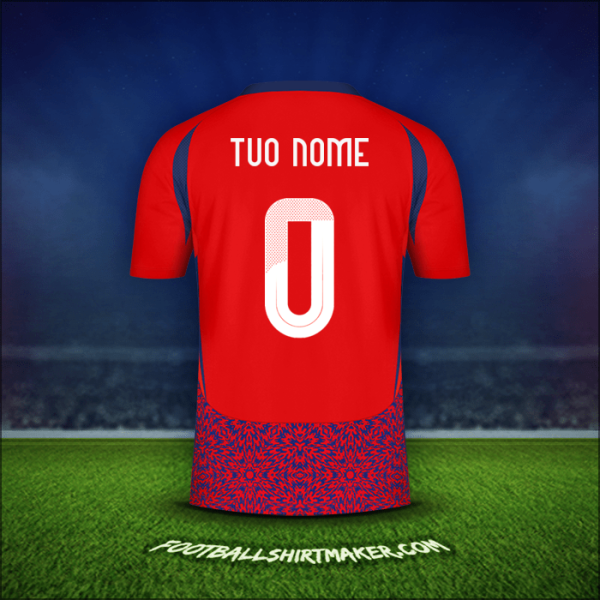 Maglia Costa Rica 2024 -  tuo nome - 0