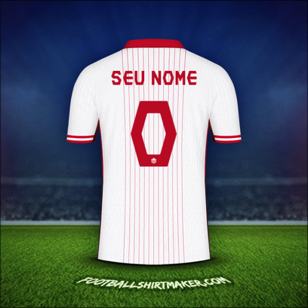 Camisa Canadá 2024 Alternativa -  seu nome - 0
