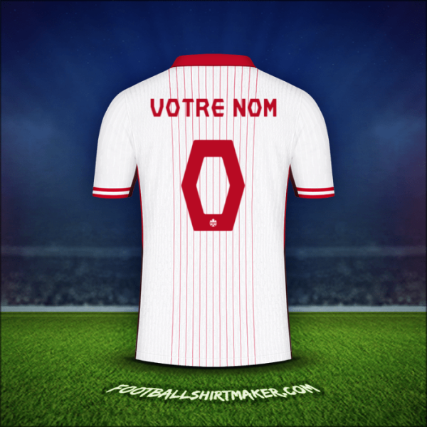 Maillot Canada 2024 Extérieur -  votre nom - 0