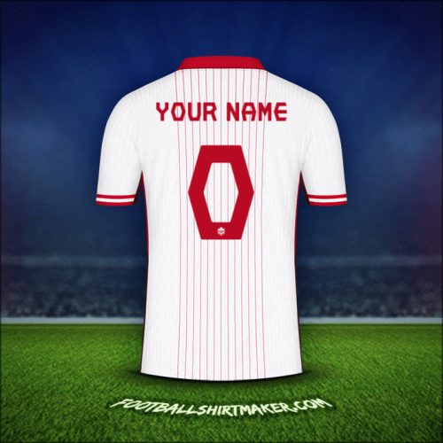 Jersey Canada 2024 Away -  your name - 0