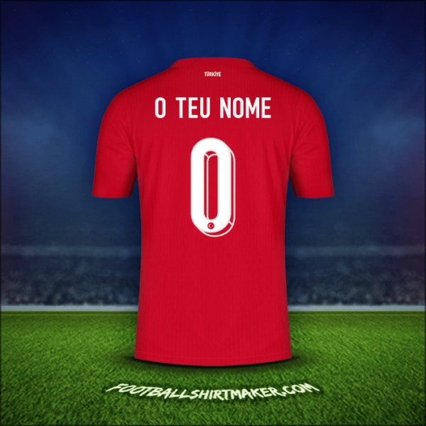 Camisola Turquia 2024 Alternativa -  o teu nome - 0