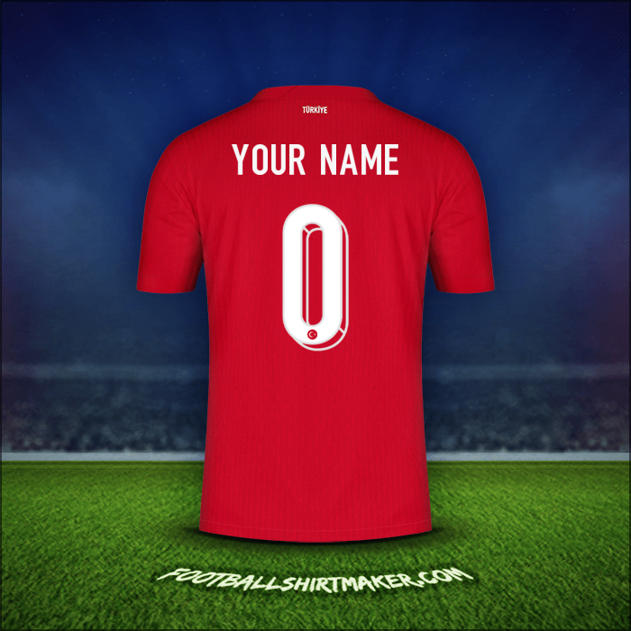 Shirt Turkey 2024 Away -  your name - 0