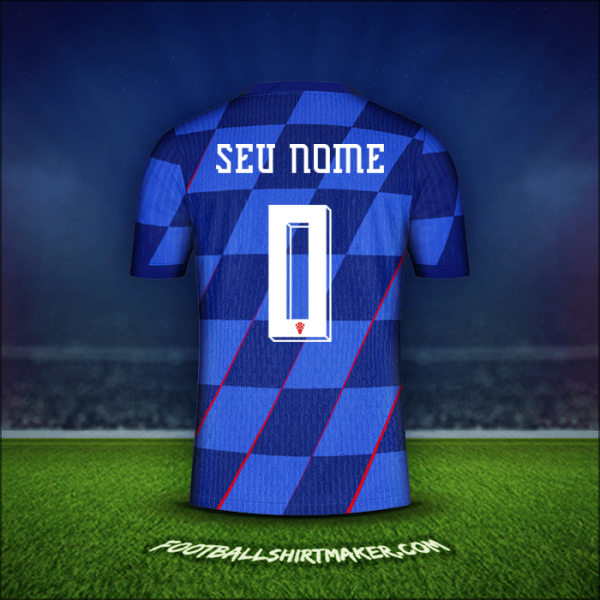 Camisa Croácia 2024 Alternativa -  seu nome - 0