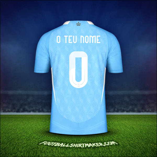 Camisola Bélgica 2024 Alternativa -  o teu nome - 0