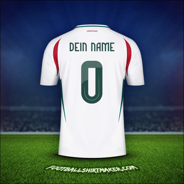 Trikot Ungarn 2024 Auswärts -  dein name - 0