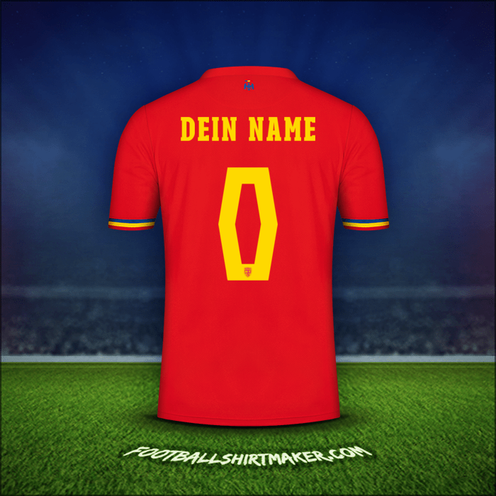 Trikot Rumänien 2024 Auswärts -  dein name - 0