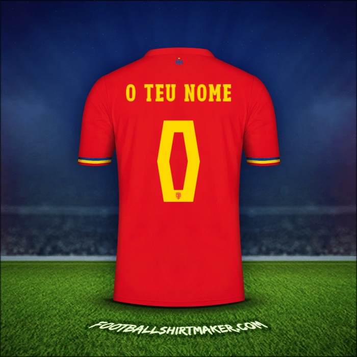 Camisola Romênia 2024 Alternativa -  o teu nome - 0