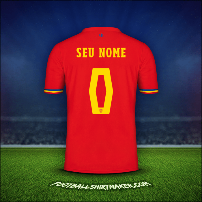 Camisa Romênia 2024 Alternativa -  seu nome - 0