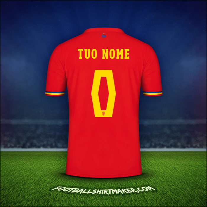 Maglia Romania 2024 Seconda -  tuo nome - 0