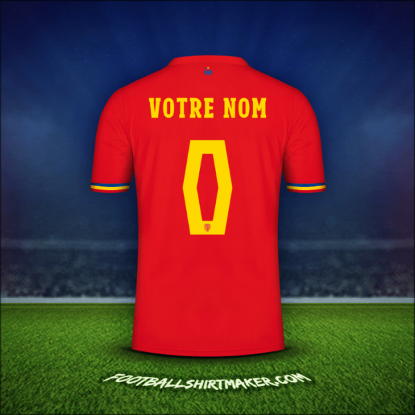 Maillot Roumanie 2024 Extérieur -  votre nom - 0
