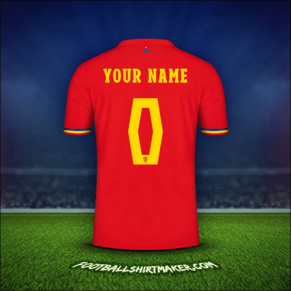 Shirt Romania 2024 Away -  your name - 0