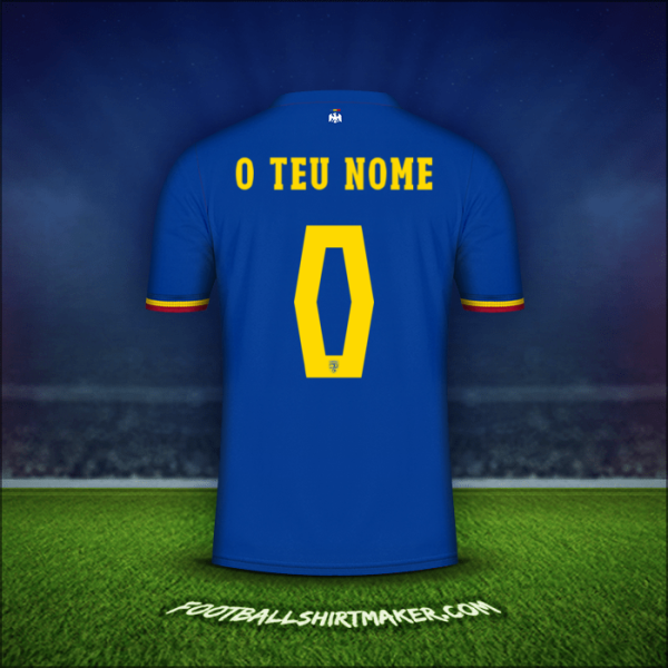 Camisola Romênia 2024 Terceira -  o teu nome - 0