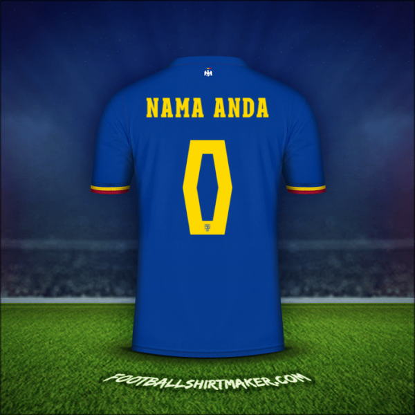 Jersey Rumania 2024 Ketiga -  nama anda - 0