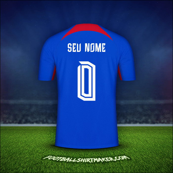 Camisa Eslováquia 2024 -  seu nome - 0