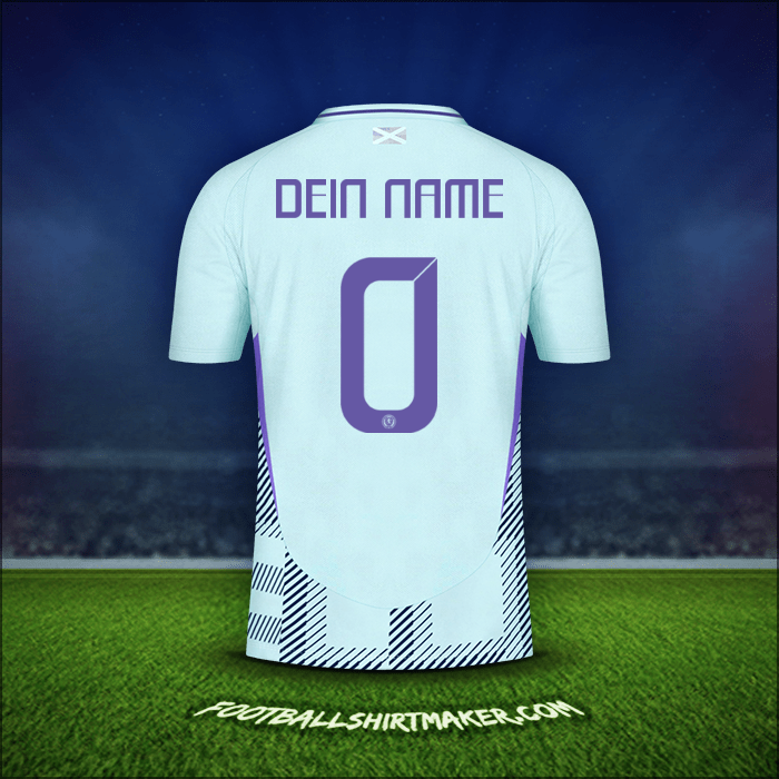 Trikot Schottland 2024 Auswärts -  dein name - 0