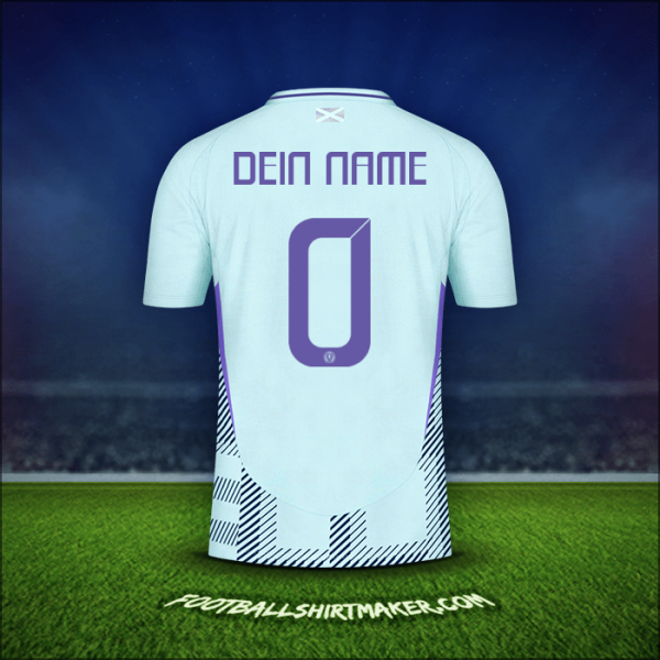 Trikot Schottland 2024 Auswärts -  dein name - 0