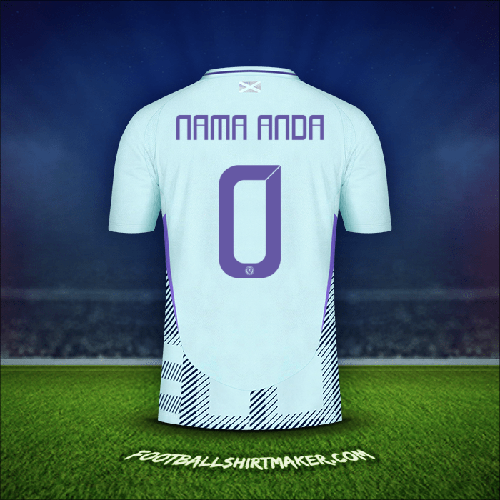 Jersey Skotlandia 2024 Alternatif -  nama anda - 0