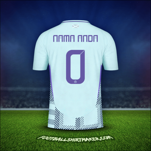 Jersey Skotlandia 2024 Alternatif -  nama anda - 0