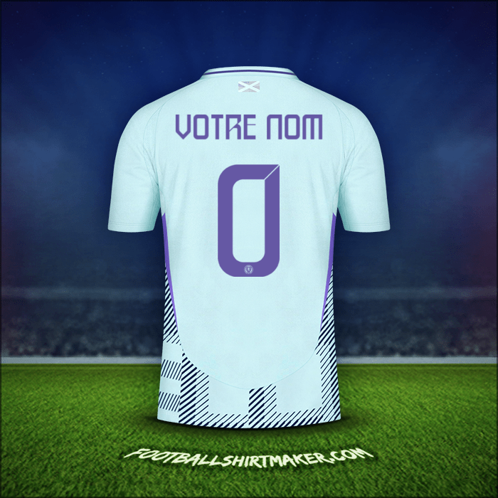 Maillot Écosse 2024 Extérieur -  votre nom - 0