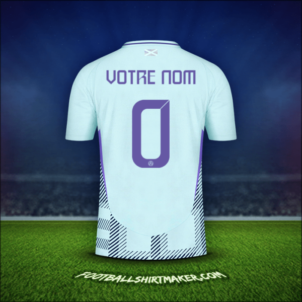 Maillot Écosse 2024 Extérieur -  votre nom - 0